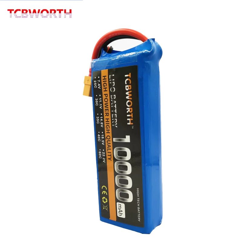 Дизайн RC 4S RC LiPo батарея 14,8 V 10000mAh 25C для РУ самолет квадротор вертолет Дрон PFV гонщики 4S RC Li-Po батарея