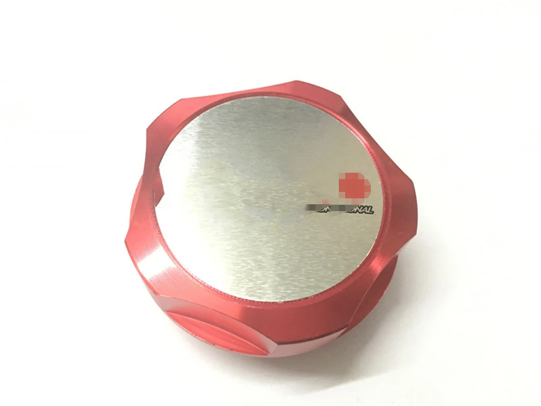 red with logo Новая алюминиевая заготовка, наполнитель моторного масла, крышка топливного бака, модели JDM для Skyline 240SX 180SX GTR R35 S13 S14 - Цвет: red with logo