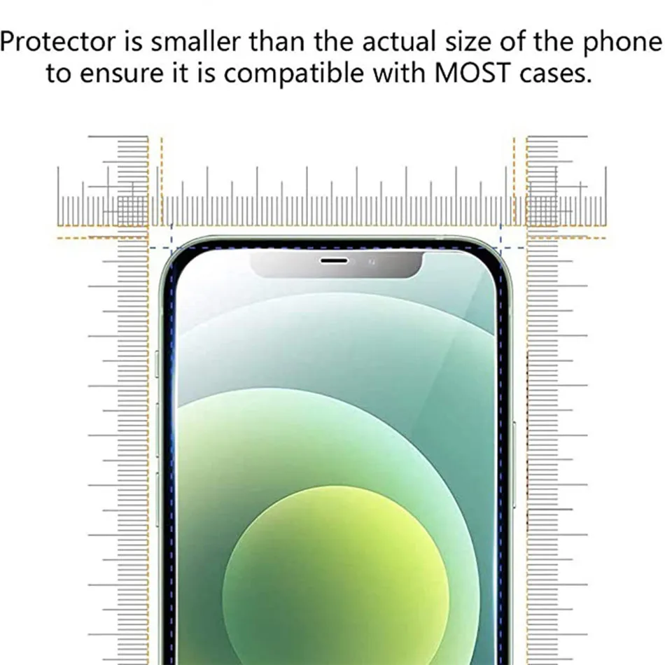4Pcs Tempered Glass For iPhone 11 12 Pro XS Max