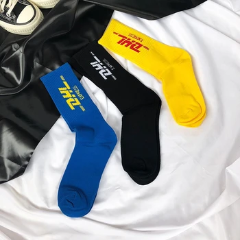 

Hipster Funny Cotton DHL Express Socks Unisex Crew Socks Long Ankle Crew Streetwear Skateboard Socks Vetements Women Men Socks
