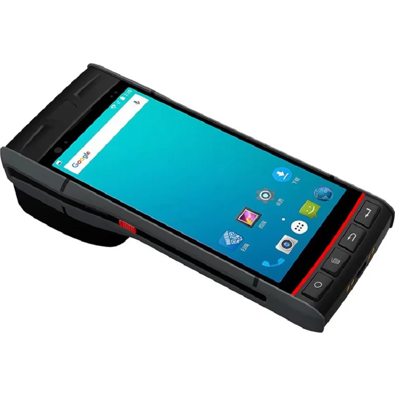 CARIBE 5 дюймовый КПК сканер штрих кодов NFC RFID термопринтер Ручной терминал с Android 8 1