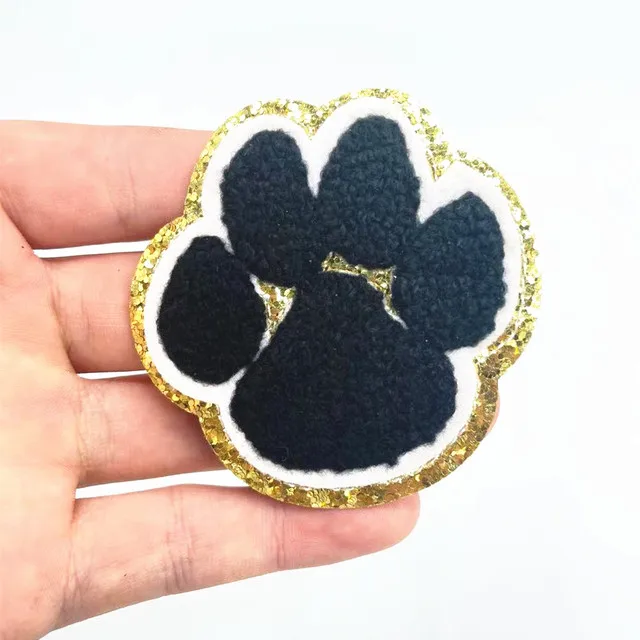 1Pc Sequin Chenille Embroidery Patches Rainbow/Lightning/Heart Patches Appliques Iron On Patches For Children Woman Clothes