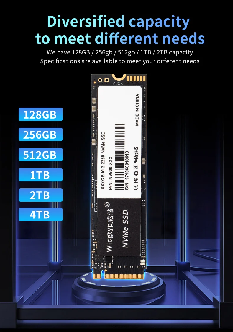 best buy internal ssd Wicgtyp M.2 NVMe SSD 1TB ssd 128gb 256gb 512gb 2tb M2 PCIe 2280 nvme Internal Solid State Drives Ssd 1 tb Hard Disk For Laptop best internal ssd for laptop