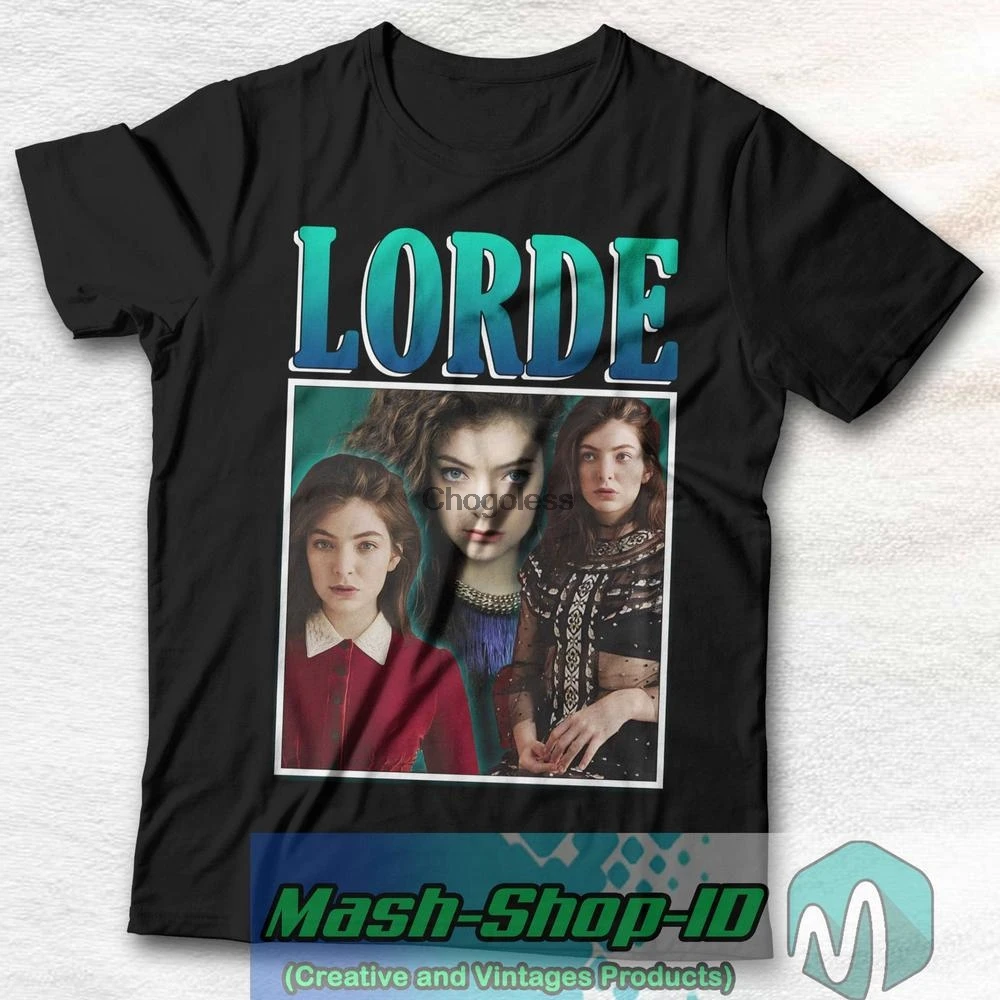 Футболка Lorde в винтажном стиле 90 стилей Оригинальная футболка вдохновляющая