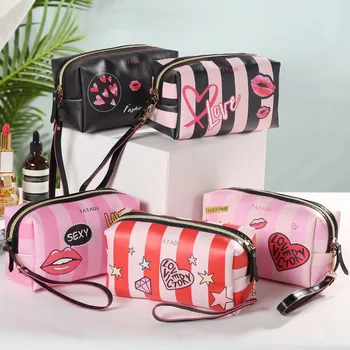 

New Creative Pillow Cosmetic Bag Make up Case Large Capacity Wash Bag Hand in Hand with Bag Travel Storage Bag