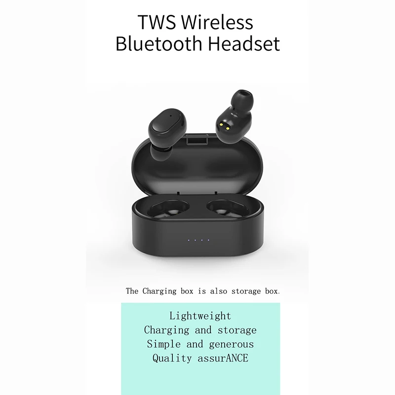 M2 Bluetooth 5 0 headset TWS factory direct wireless Bluetooth earphone Binaural sports charging warehouse headphone