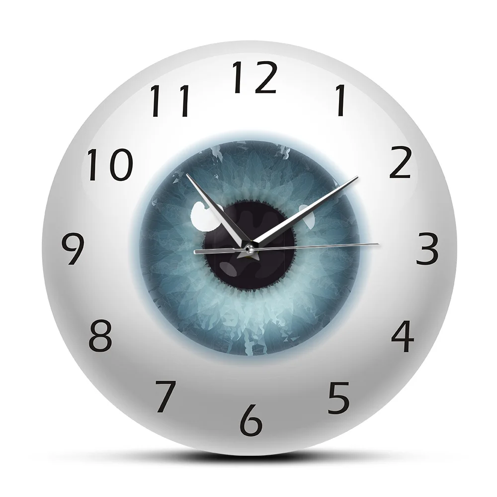 The Eye Eyeball Pupil Core Sight View Ophthalmology Silent Wall Clock