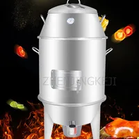 Charcoal Roast Duck Oven Stainless Steel Double Layer Small Home Multifunction Roast Chicken Lamb Chops Barbecue Skewers Machine 2