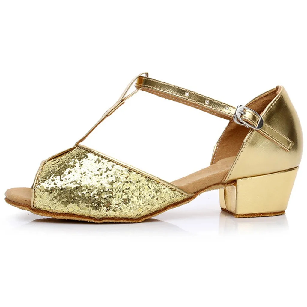SAGACE/сандалии; обувь для девочек; sandalias Rumba; бальные; латинские; детские сандалии с блестками; sandalia infantil menina; обувь для танцев на квадратном каблуке; 1218