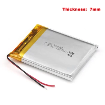 

704050 Battery 3.7v 1600mah Rechargeable Lithium Polymer Batteries MP4 GPS LED lamps Tablet battery with protective plate