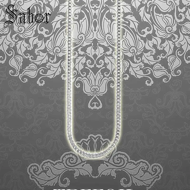 Серебряное ожерелье с цепочкой шириной 2 мм новинка 2019 модные ювелирные изделия