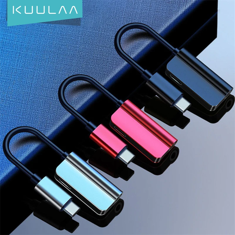 Кабель-адаптер KUULAA с USB C на гнездо 3 5 Type мм AUX для наушников конвертер Huawei P20 Pro Xiaomi Mi