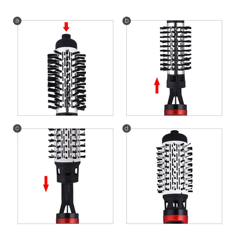 Torção do Cabelo Ferro com Amplo Alisador de Cabelo Escova de ar 2 em 1 Curling Aquecimento Rápido Penteado Curlers Curler Quente 8 aquecimento rápido ferro com amplo penteado curlers