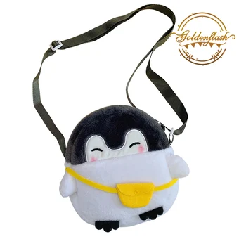 

1pcs/lot Little penguin stuffed crossbody bag Birthday party gift candy pack cartoon