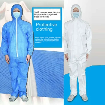 

Disposable Waterproof Oil-Resistant Protective Coverall For Spary Painting Exposure Cloth Overall Suit Workwear Protection Suit