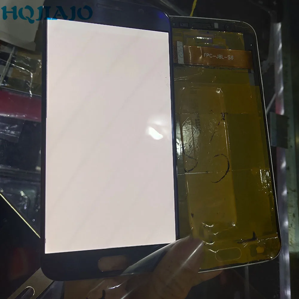 Есть красный ожога для samsung S6 G920F G920FD ЖК-дисплей сенсорный экран дигитайзер Galaxy