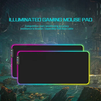 

RGB Gaming Mouse Pad Large Mouse Pad Gamer Led Computer Mousepad Big Mouse Mat with Backlight Carpet For keyboard Desk Mat Mause