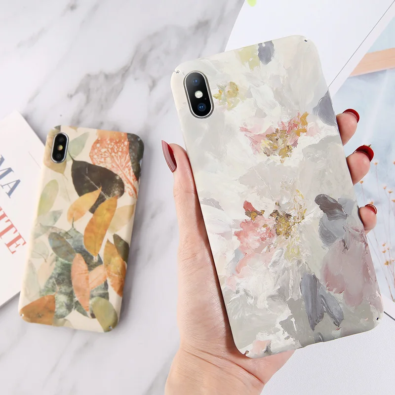 USLION Классическая окрашенный лист матовый чехол для iPhone x 7/6/6 S/8 Plus XR XS Max Ультратонкий матовый жесткая задняя панель из поликарбоната Fundas