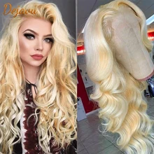 

Blonde 613 Lace Front Wig 13X4 Lace Frontal Body Wave Wig Remy Human Hair Wigs Pre Plucked Body Wave Wig