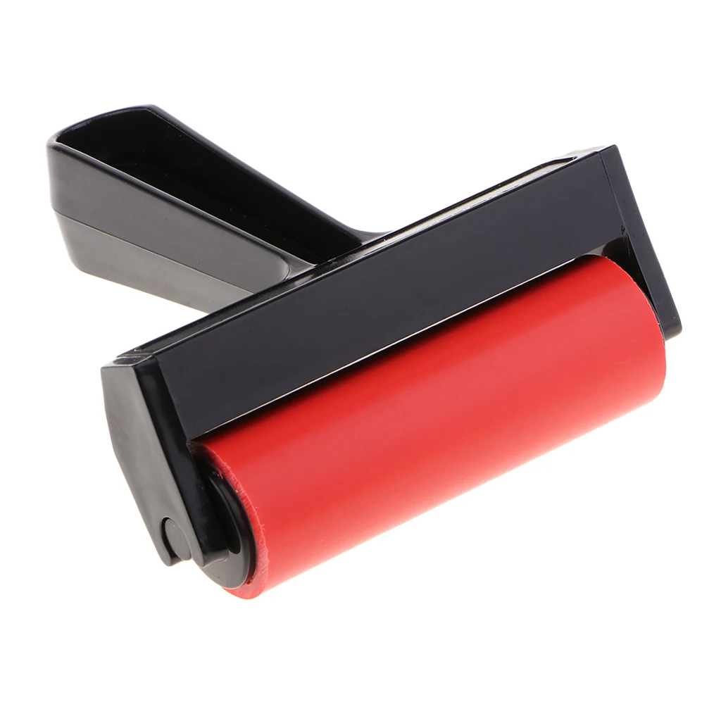 10cm Rubber Brayer Roller For Printing Inks Oil Painting Art Clay Stamping