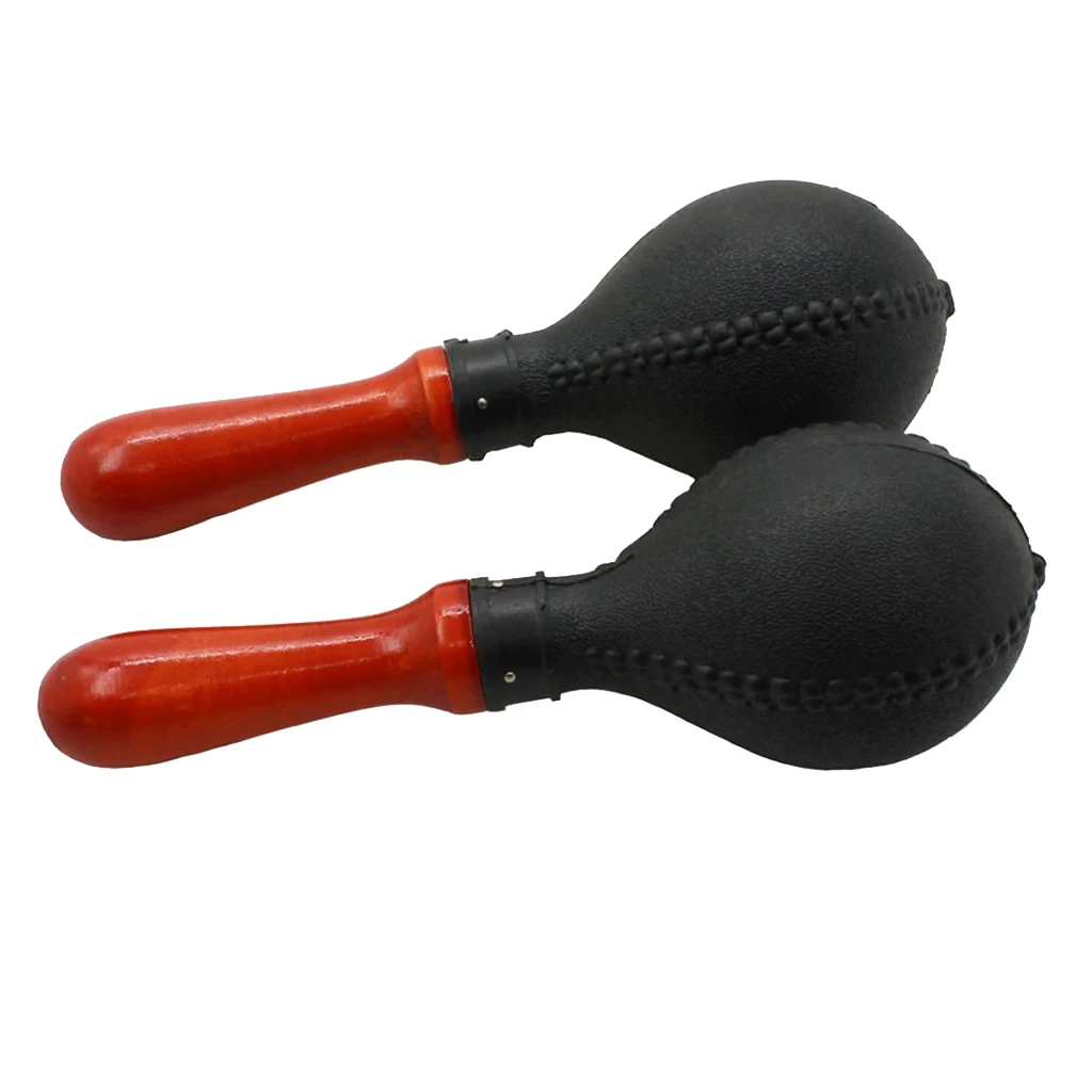 Shakers Rattles Sand Hammer For Kids Children Toy Durable Plastic Black