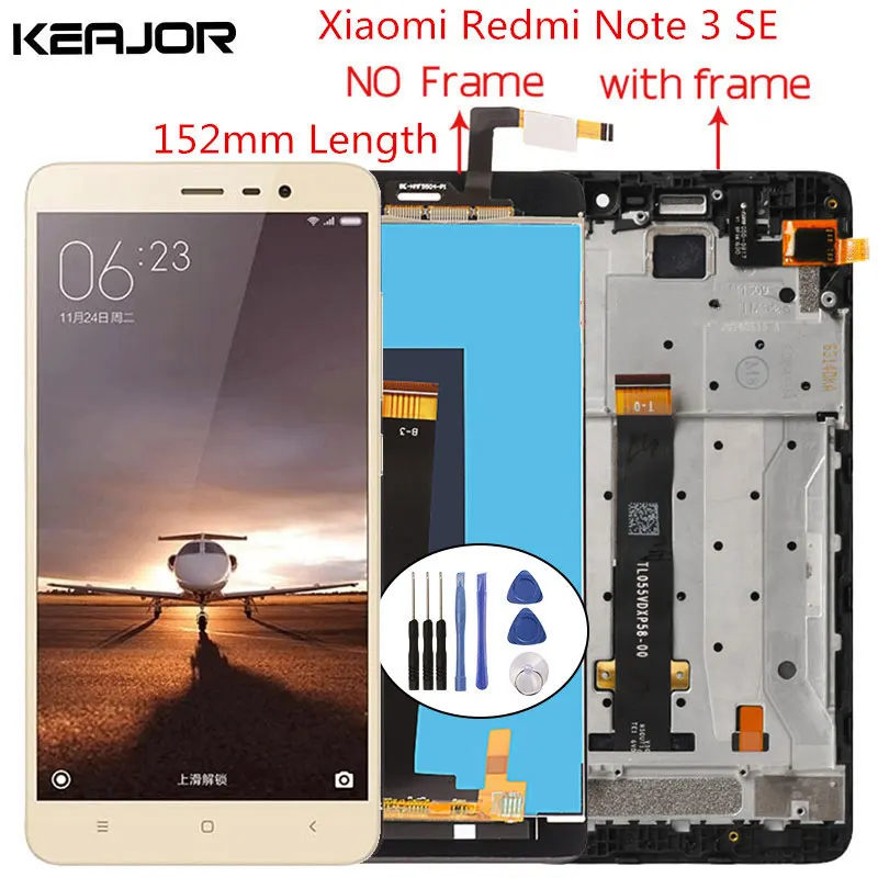 Для Xiaomi redmi note 3 SE ЖК экран протестированный дисплей + сенсорный Замена для Redmi Note Pro