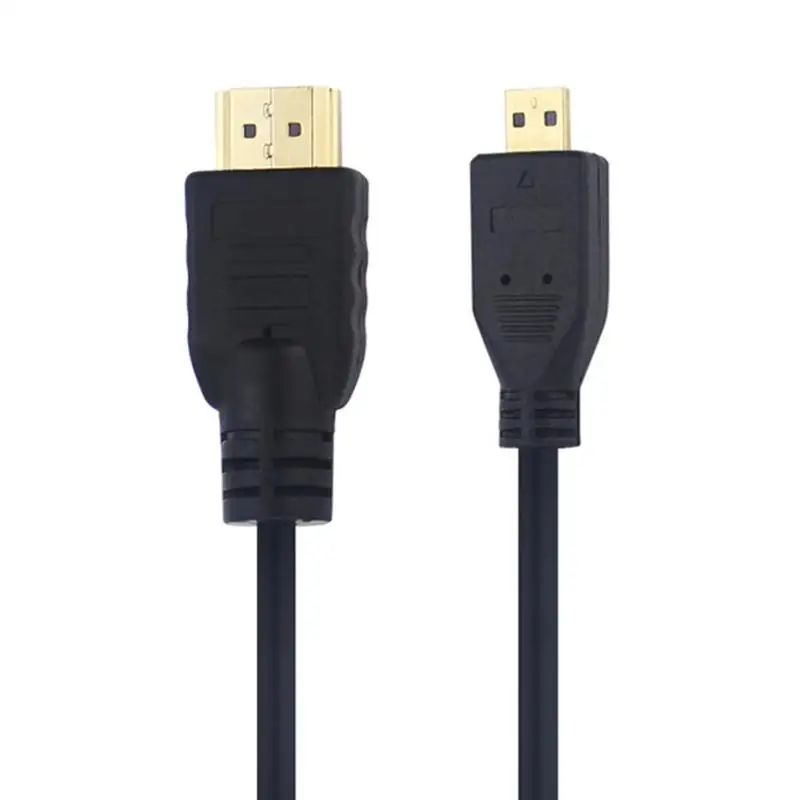 1.5m HDMI Cable High speed 4K HD Micro HDMI to HDMI Cable Video Adapter Cord gold plated hdmi cable for Raspberry Pi 4B