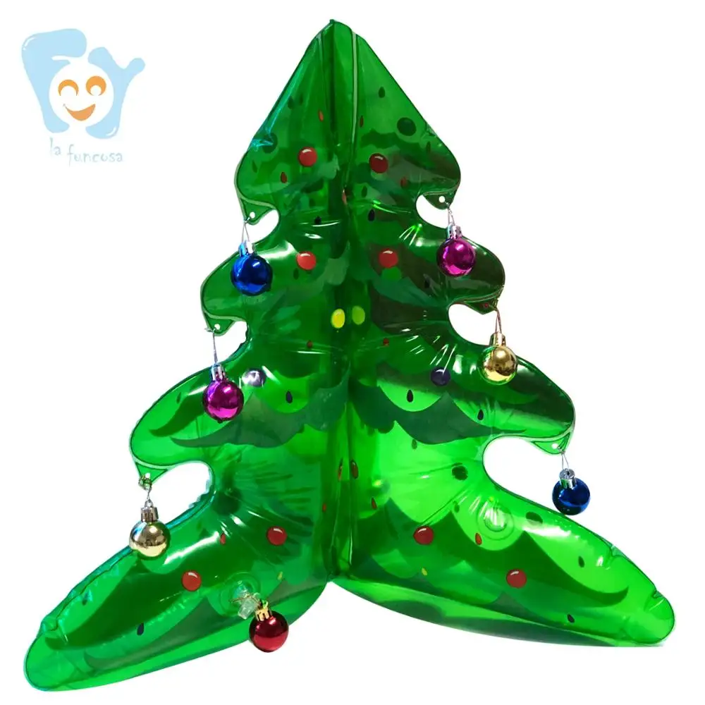 46 см маленький дом двор Рождество год украшение Надувная Рождественская елка игрушка с висящими отверстиями DIY лук шар украшения