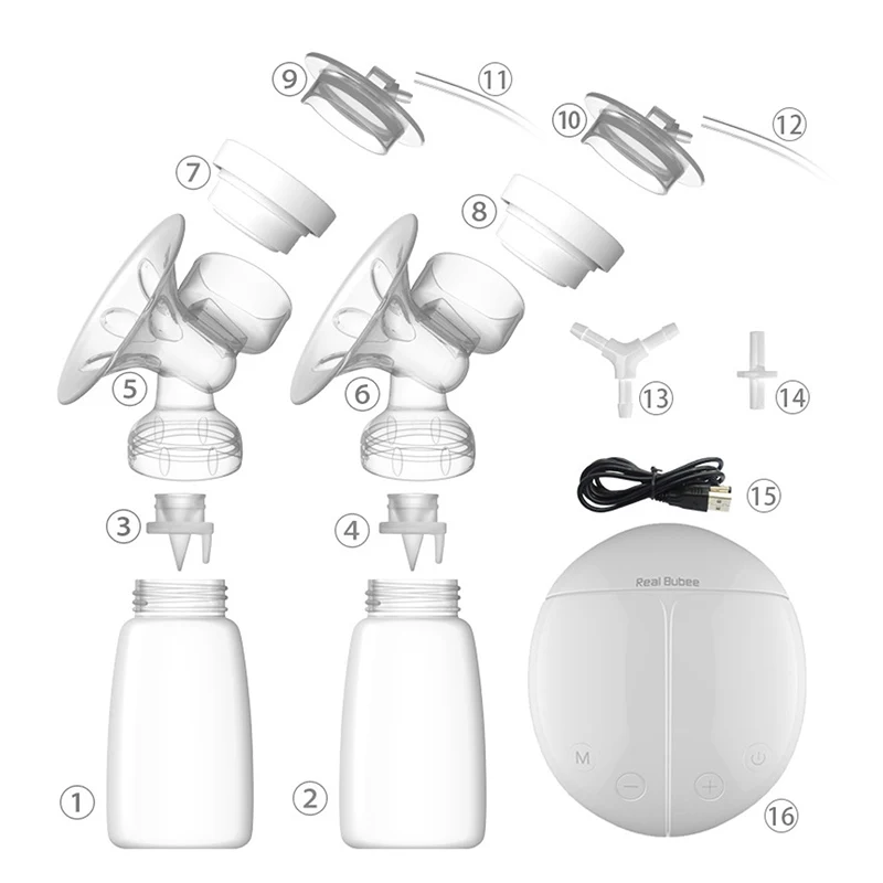 IMBABY Real Bubee Electric Breast Pump Milk Bottle Infant USB BPA free