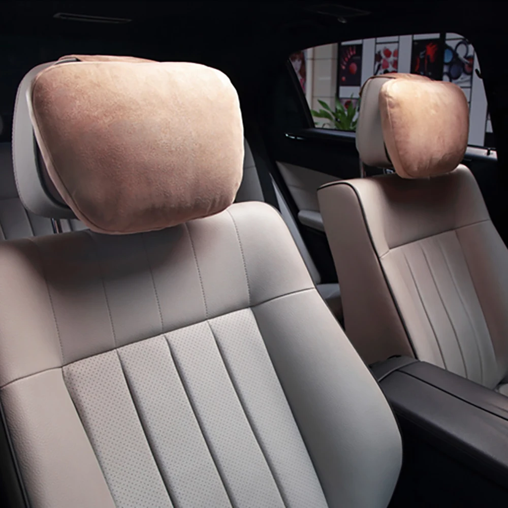 Автомобильная подушка с эффектом памяти, теплый подголовник для Benz, дышащая, модная, удобная, универсальная подушка для шеи, автомобильные аксессуары