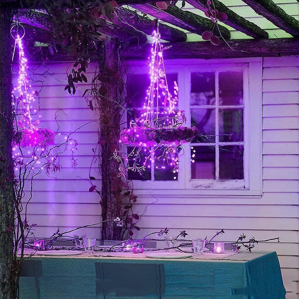10 м Рождественский Декор занавеска 100LED струнный светильник фея электрическая