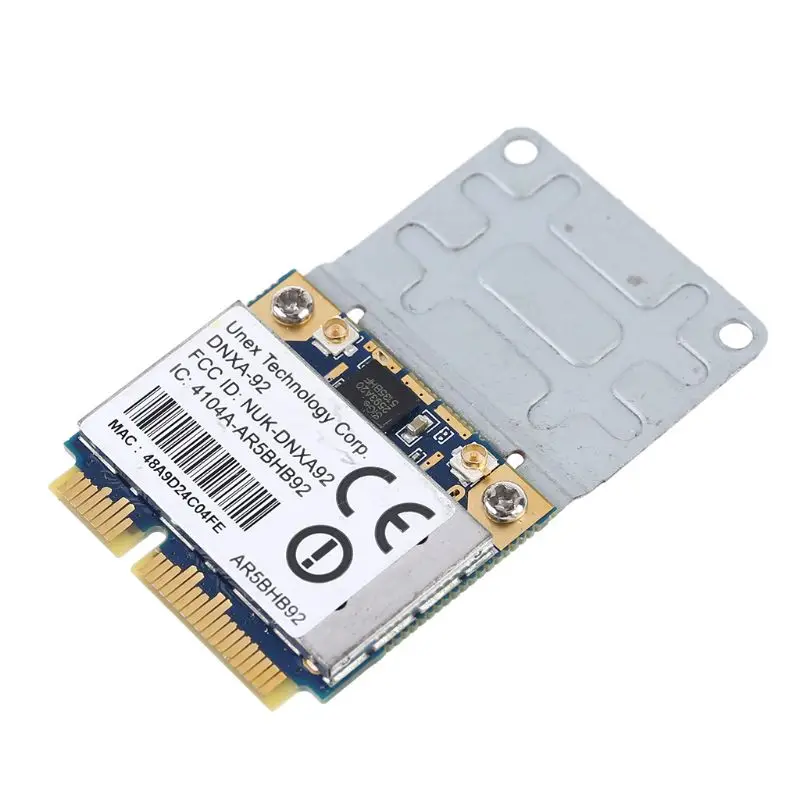AR9280 AR5BHB92 Двухдиапазонная 2,4/5 ГГц 802.11a/b/g/n 300Mbp Беспроводная мини карта PCI-E