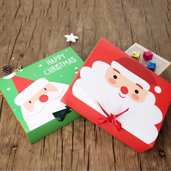 

20 Pcs/Lot Chocolate Cake Packing Paper Boxes Christmas Gift Box Large Packing Case Party Gift Boxes For Home Decoration Favor