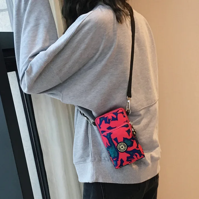 Women' Cross-Body Cell Phone Shoulder Strap Wallet Pouch Purse Mobile Phone Bags Storage Bag Outdoor Fitness Running Arm Bag