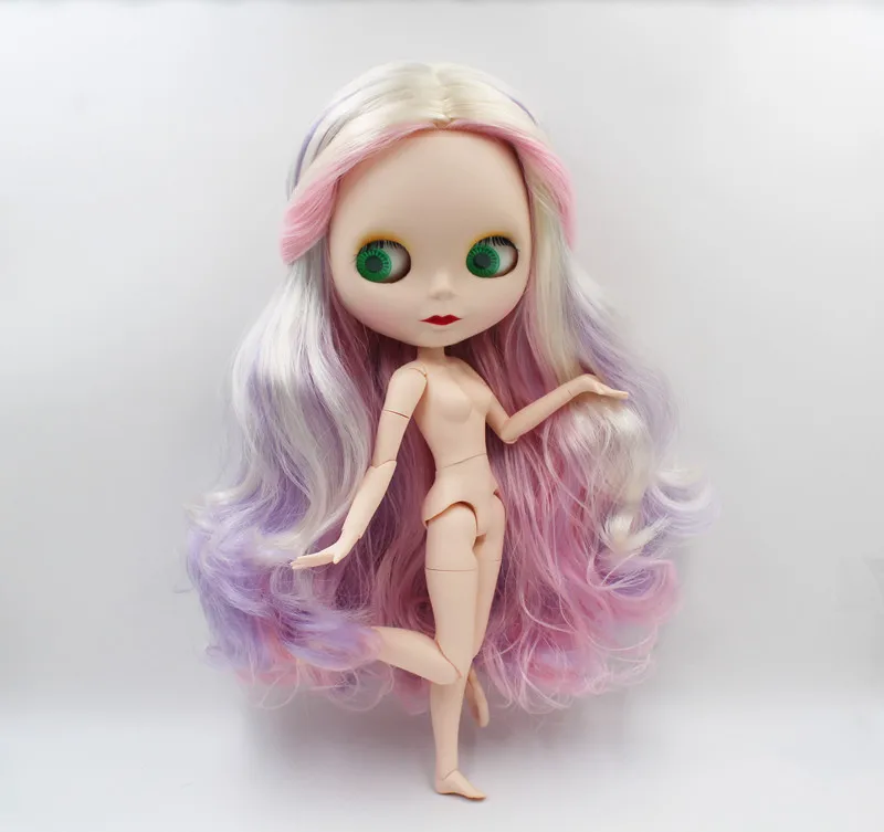 Free Shipping colorful RBL-921 DIY Blyth doll fashion hair 4 big eyes man body 1/6 BJD special price boy toy girl birthday gift | Игрушки и