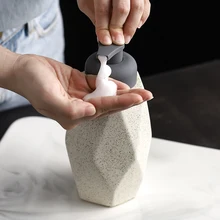 Керамическая поролоновая эмульсия, декорированная бутылка, скандинавский макарон, портативная бутылочка для жидкого мыла, 400 мл, модель, аксессуары для ванной комнаты