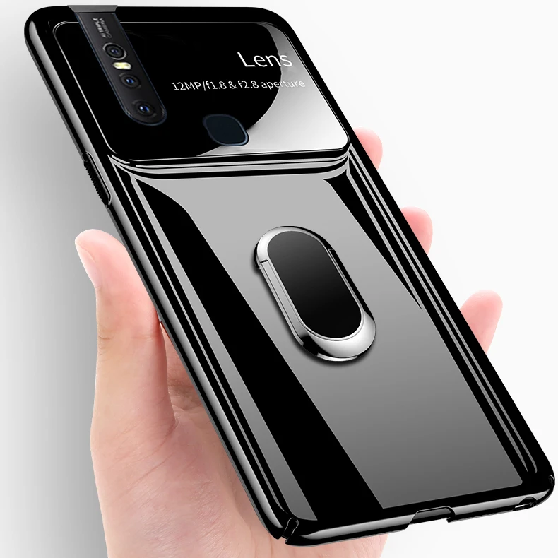 ДЛЯ vivo V15 PRO Чехол роскошные, жесткие, ПК с подставкой Кольцо Магнит Тонкий защитный задняя крышка Крышка для vivo V9 V11PRO V11i телефон оболочки