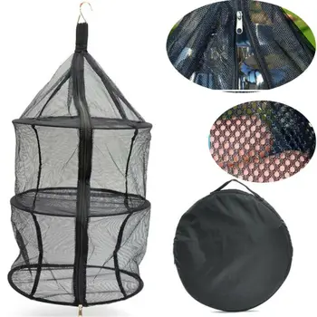 

1/3 Tier Zipper Hanging Dry Rack Grow Net Dryer Hydroponics Herb Drying Mesh New Storage Bags