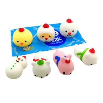 

24PC Cute Christmas Dolls Antistress Ball Squeeze Mochi Rising Abreact Soft Sticky Squishy Toy Soft Stress Relief Toys A50