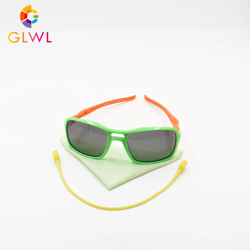 GLWL, детские солнцезащитные очки для мальчиков и девочек, детские поляризованные очки, зеркальные, дизайн, силиконовые очки для спорта на открытом воздухе