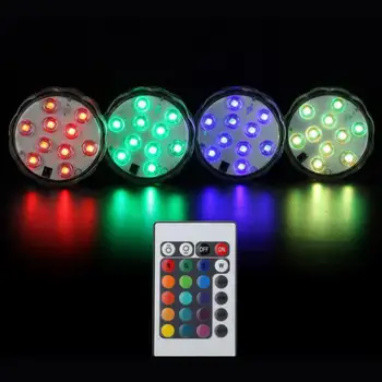 

Party Lamp IP68 WATERPROOF 10 LED LED-Light Remote Control Light Aquarium Swimming Pool Light Underwater Light Decorative