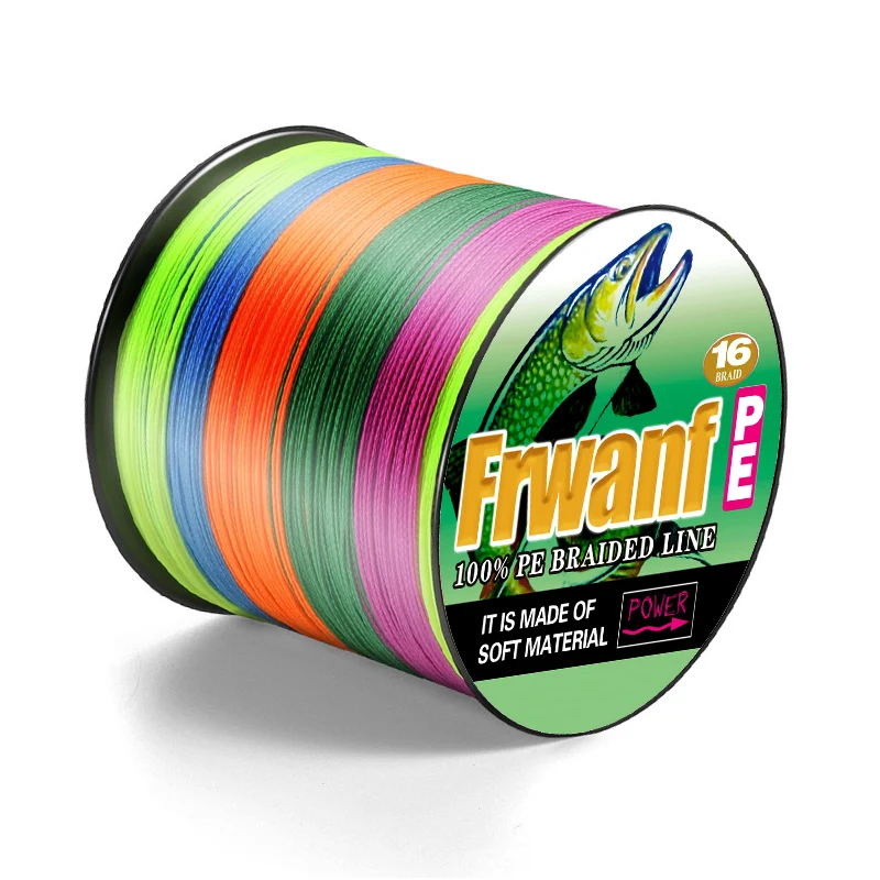 16 Braided Hollow Core 2000M Super Strong Braid Sea Fishing Line PE Multicolor