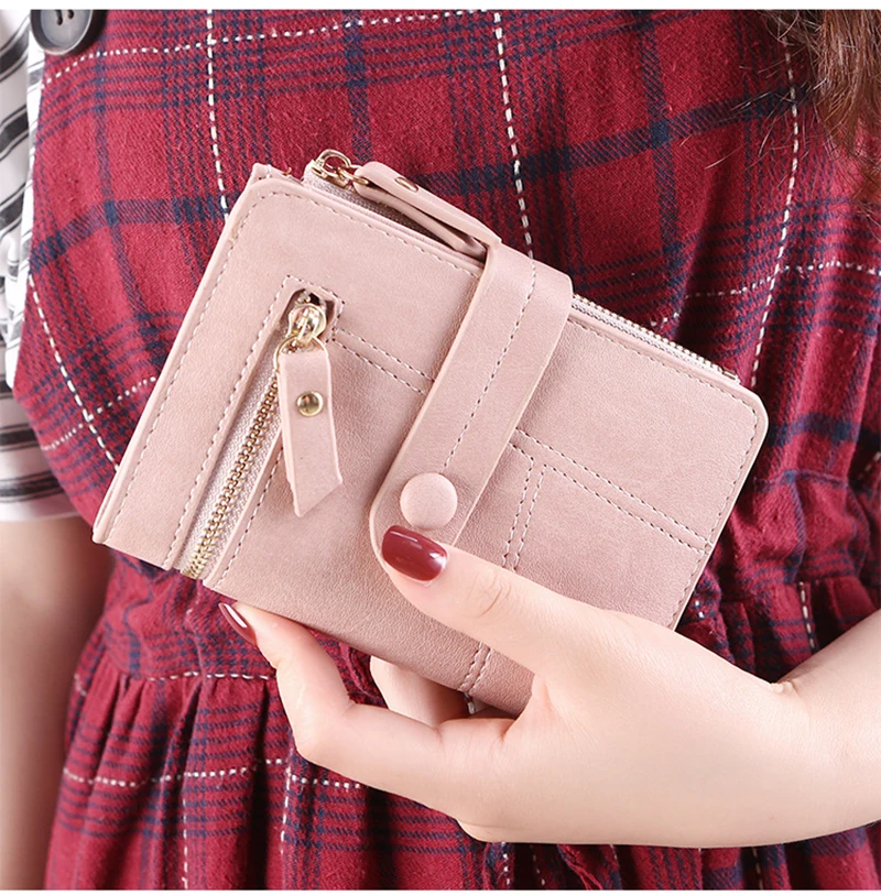 High Quality Women's Wallet Short Women Coin Purse Wallet Ladies Card Holder Small Hasp Money Bag Clutch Carteira кошелек