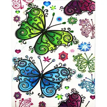

Beautiful Butterfly 5D Special Shaped Diamond Painting Embroidery Needlework Rhinestone Crystal Cross Craft Stitch Kit DIY