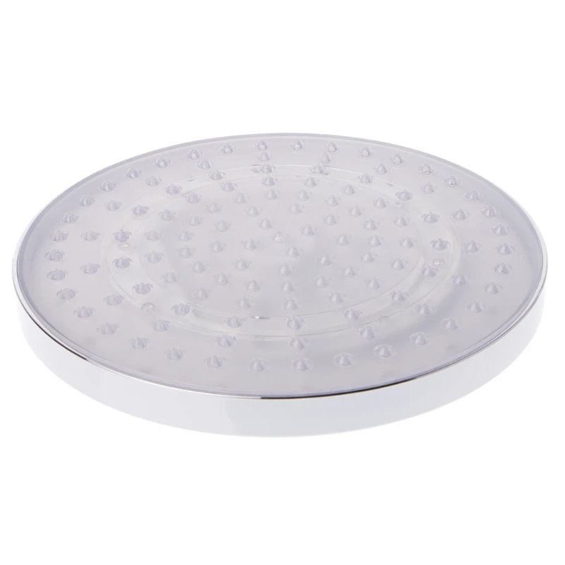Drop Ship 8" inch RGB LED light Round Stainless Steel Rainfall Bathroom Shower Head AU HOT