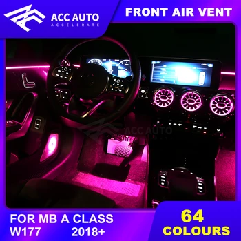 

Turbine outlet LED lights for W177 Mercedes A class front air condition vent inlet center console ambient lights