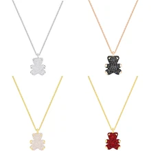 RLLEN SWA копия имеет логотип Тедди 3D кулон дамы из бисера ювелирные изделия почта