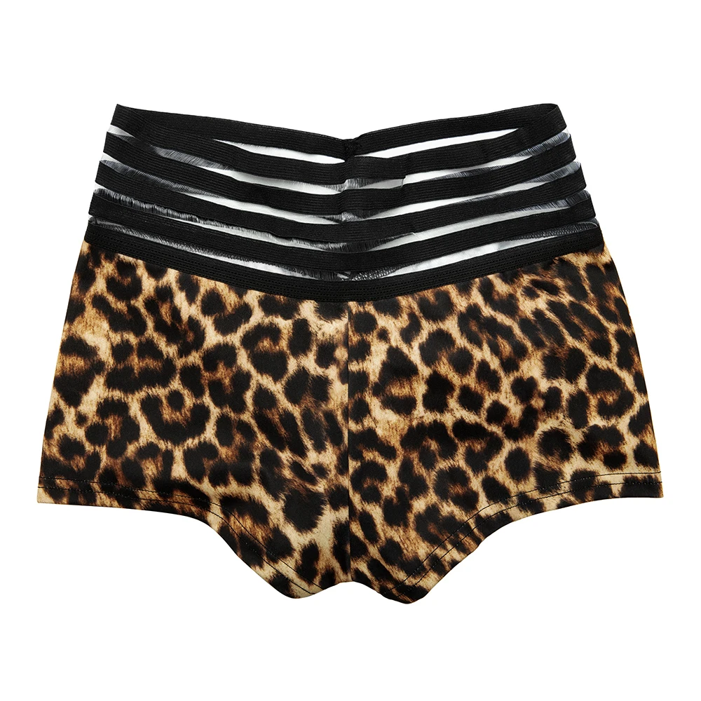 Womens Leopard Legging Shorts High Waist Shorts Sports Trousers Cycling Fitness Workout Women Casual Shorts skorts