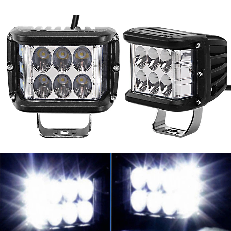 

2Pcs 45W Aluminum Alloy case Work Lights Waterproof IP67 6000K LED Light Bar Spot Lights Headlight Off-Road Tractor Work Lamp
