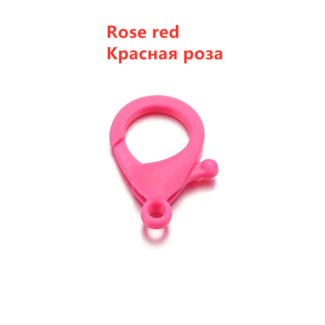 Colorful Plastic Lobster Clasps Clips Hooks Buckle Snap Hook Bag Keychain For DIY Jewelry Making Accessories Wholesale